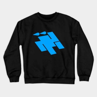 Wet Floor logo (Blue) Crewneck Sweatshirt